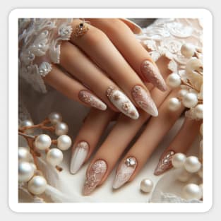 wedding manicure Sticker